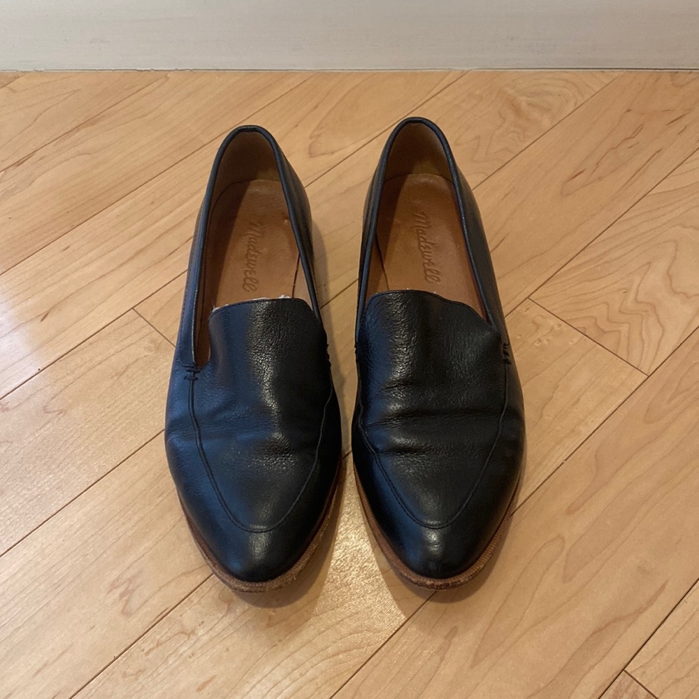 Madewell Black Leather Flats